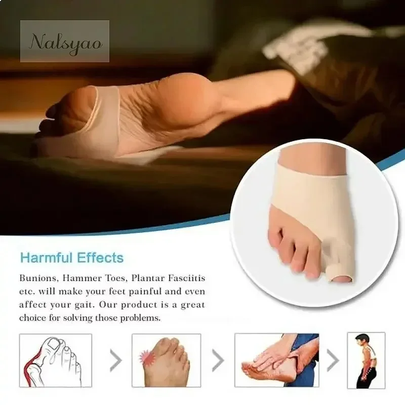 Toes Corrector Sleeve Straighteners Bunion Sock Feet Corrector Care Protector Regulator