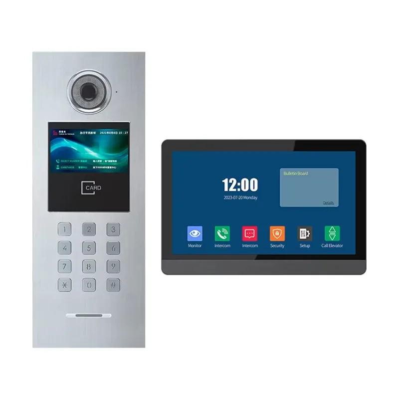 Door Intercom Phone 1080P HD Tuya Smart Video Door Phone Wireless Doorbell Camera Night Vision with Video & Photo Recording