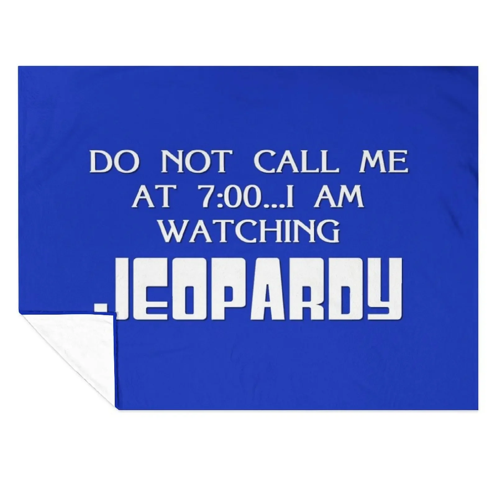 

Jeopardy 7:00 Throw Blanket Large Soft Summer halloween Blankets