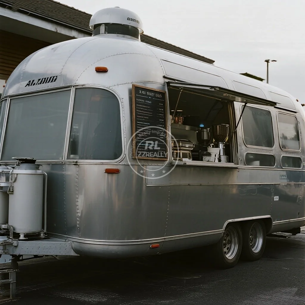 Mobile Food Trailer Taco Halal Truck Waffle House Pizza Kiosk Hot Dog Cart Vintage Food Truck with Full Kitchen for Sale