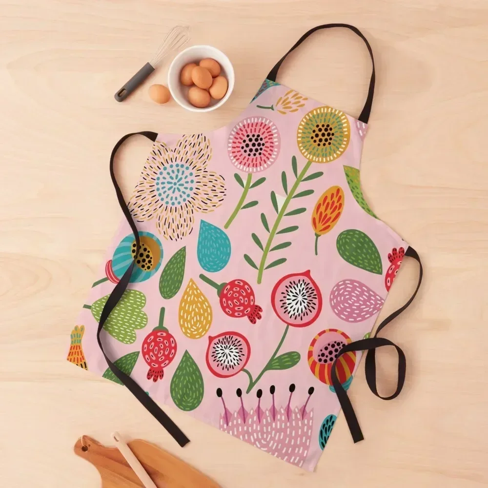 

floral aesthetic Apron chef costume Cooking kitchen jacket woman for home useful pieces Apron