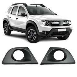 For Renault Duster 2013-2017 Front Bumper Side Grille Fog Frame Right and Left Matt Black 2 PCs Auto Spare Parts