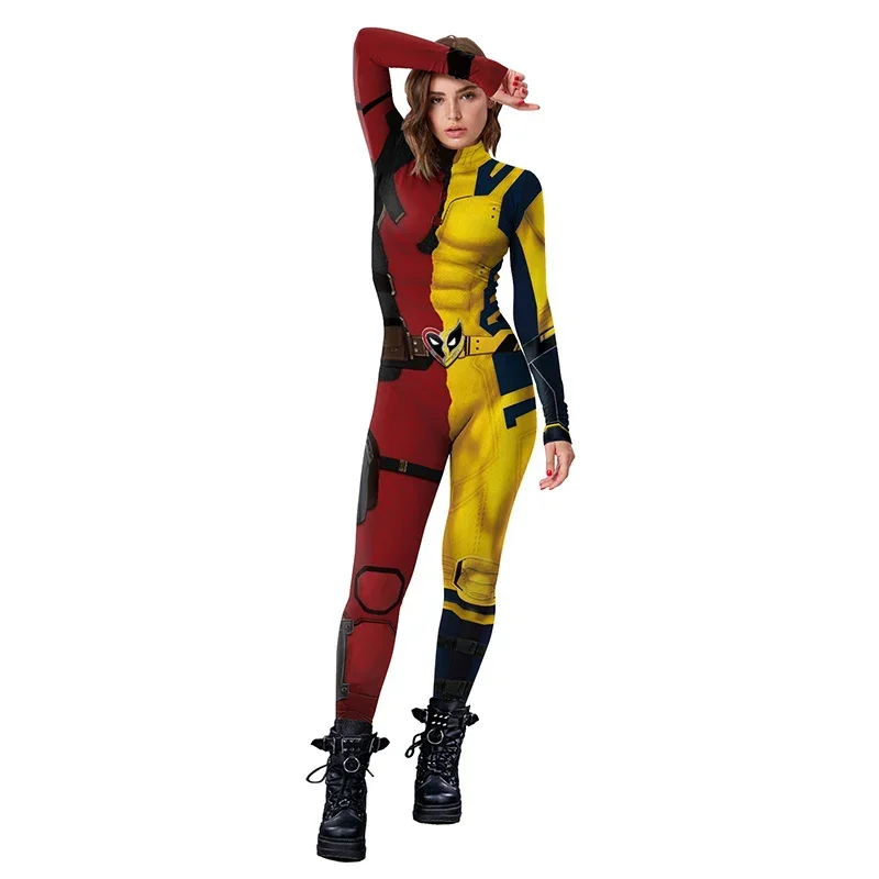 

Deadpool Wolverine Cosplay Jumpsuit Superhero Costume DeadPool Halloween Catsuit Zenti Wolverine Party Bodysuit Unisex Men Women