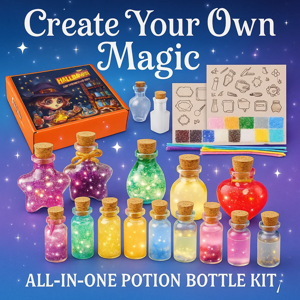 

Хэллоуин Хрустальная бутылка DIY Kit Камень желаний Волшебные бутылки Ручная работа Творческое украшение для вечеринки Фестиваль Подарочный набор