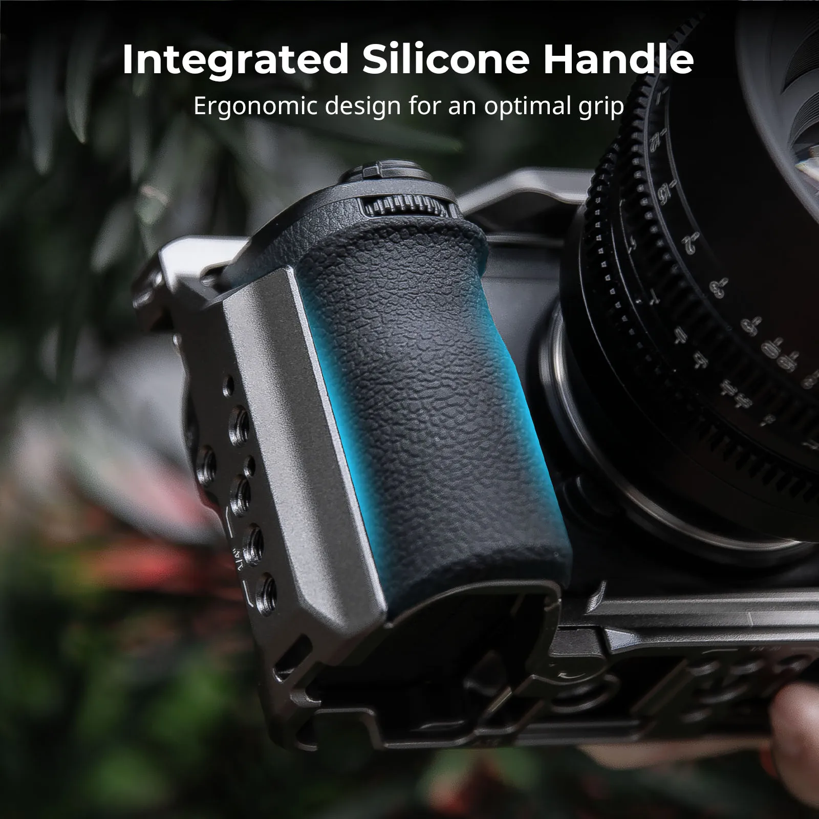 SmallRig A6700 Cage HawkLock Quick Release Cage Kit for Sony Alpha 6700 W Silicone Grip & Cable Clamp & Plate for Arca 5060 - Image 4