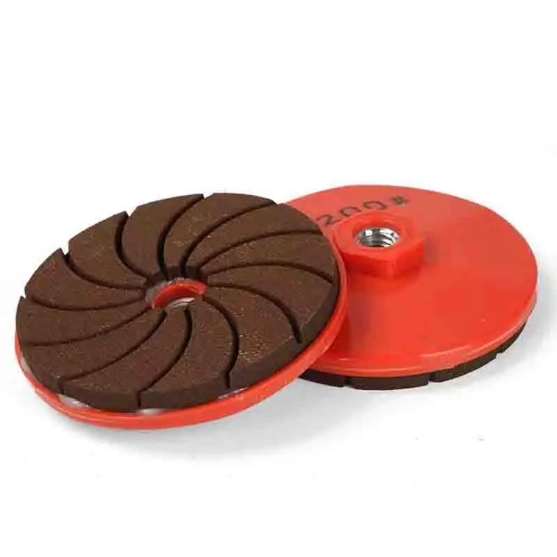 3 Inch 80mm Integrated Stone Trimming and Polishing Disc Wet Dry Sanding Disc With Backer For Grinding Granite Metal Marble