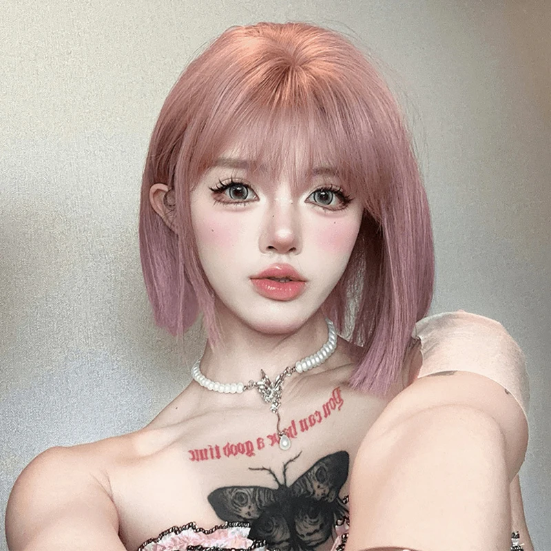 

Женский парик из синтетического термостойкого волокна, прямые волосы, фасон «боб»