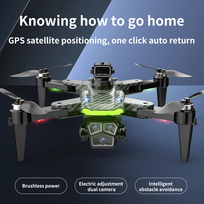 New Drone S196 6K Professional WIFI GPS HD Dual Camera Photography Brushless Foldable Quadcopter RC Distance 2KM Drone Toy Gifts
