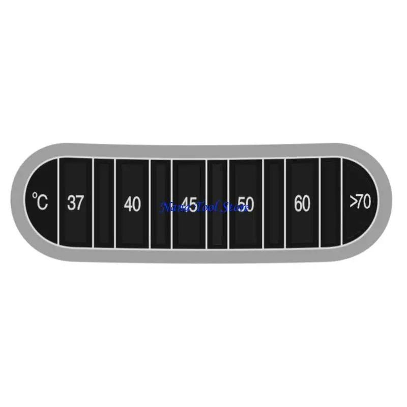 31GJ Water Bottle Thermometers Strips Color Temperature Display Sticker for Milk Jugs