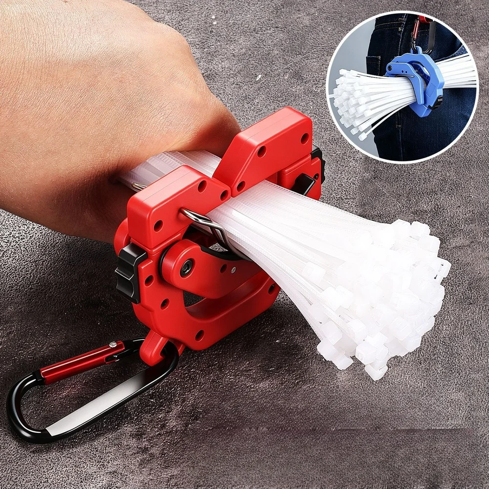1/2pcs For Zip Tie Organizer Portable Cable Tie Holder Wire Harness Cable Tie Clamp Fixture Cable Tie Installation Auxiliary