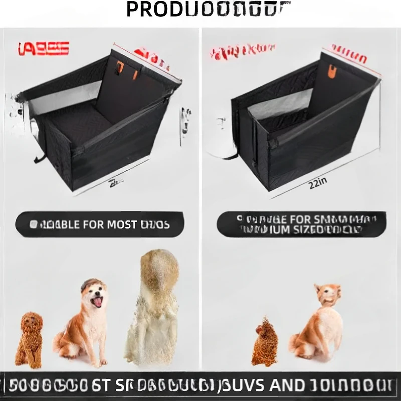 Pet , Rear Single Seat Car , Bottom With Hard Belt Net Blue Child Waterproof And Anti-Dirty Dog Pad