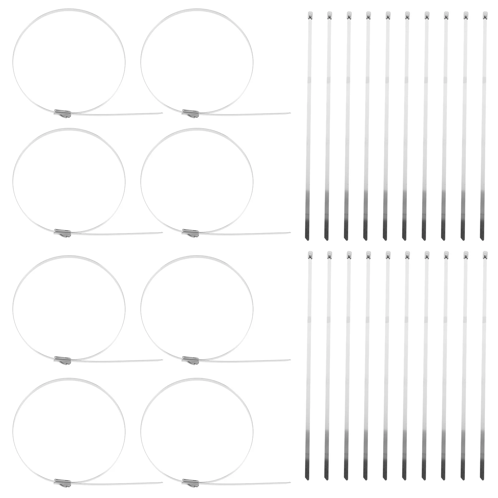 

100Pcs Metal Zip Ties Stainless Steel Heavy Duty Outdoor for Chain Link Fence Trellis Panels Chicken Wire Fence Extender