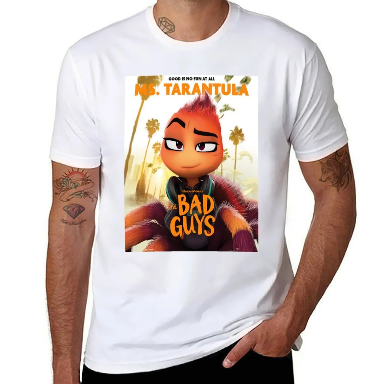 

The Bad Guys 2022 Film , The Bad Guys Movie 2022, Ms Trantula T-Shirt man t shirts cotton T-Shirt