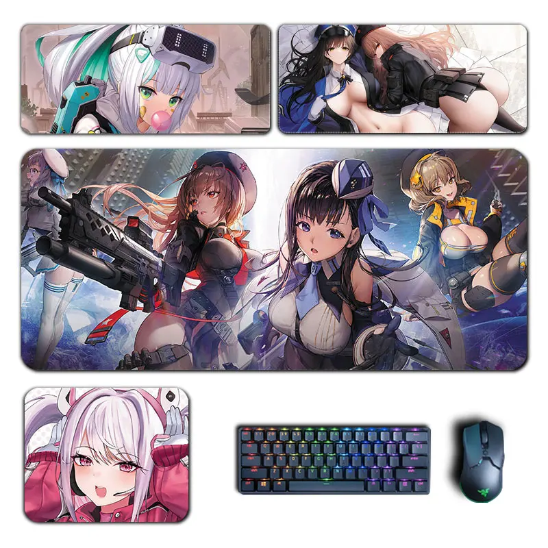 NIKKE The Goddess of Victory Mouse Pad Rapi Anis Marian Alice Epinel Mousepad Keyboard Padding Gaming Anime Accessories Desk Mat