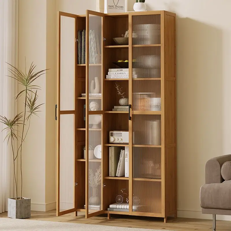 

Living room cabinet bookshelf storage rack floor-to-ceiling wall-slitch bookcase simple and simple home bedroom storage cabinet