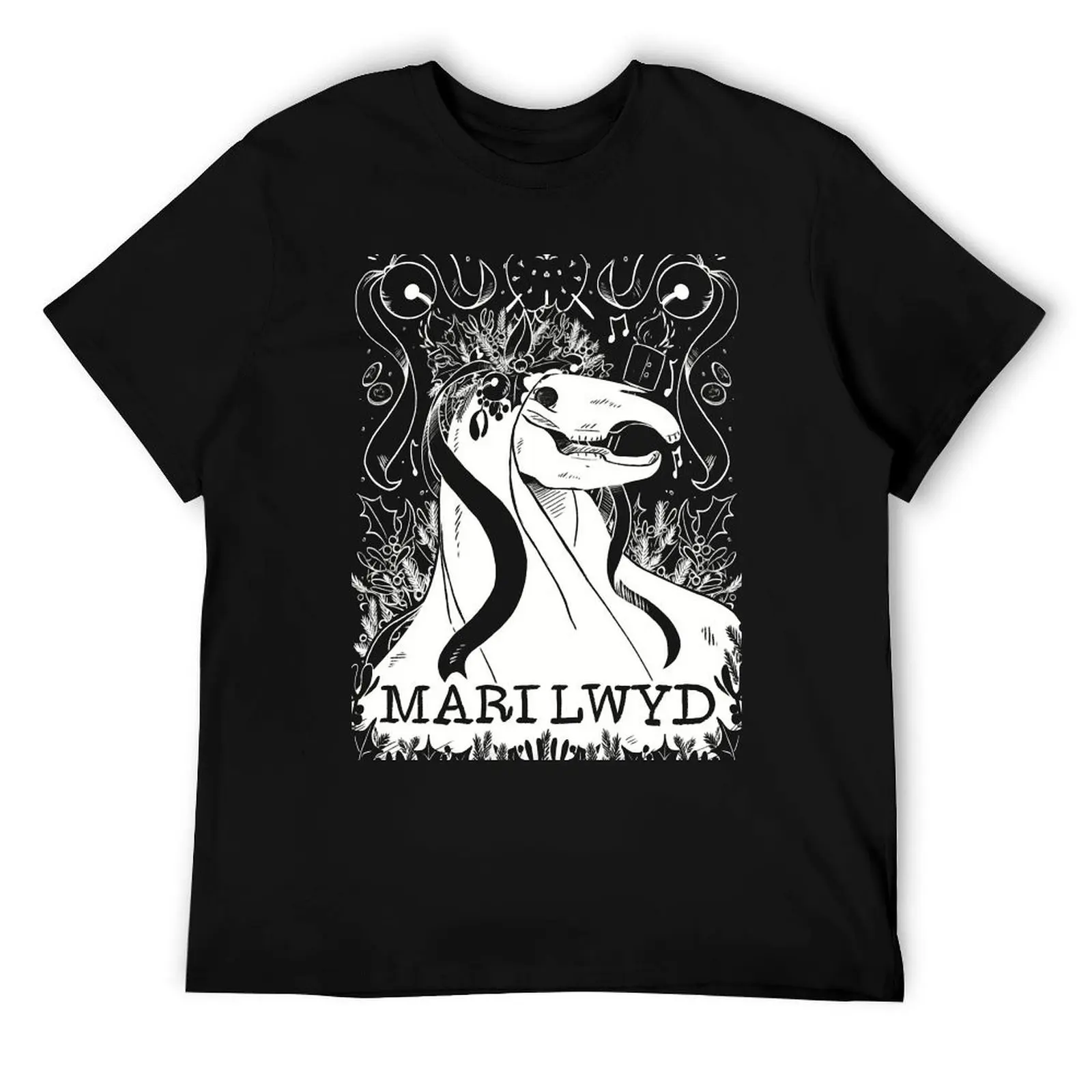 

Mari Lwyd T-Shirt man t shirt summer t shirts for man graphic vintage T-Shirt