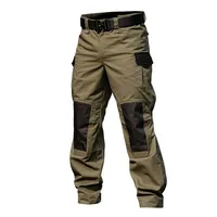 Pantalones militares de carga tácticos para hombre, pantalones de entrenamiento del ejército, pantalones informales con múltiples bolsillos, pantalones impermeables resistentes al desgaste, pantalones de senderismo para hombre