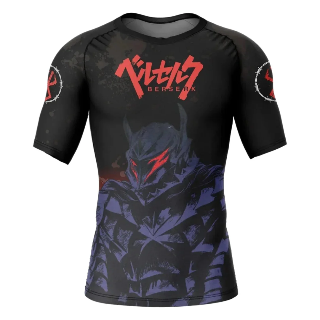 Bandai Struggler Berserk Rash Guard Anime Allover Print Adult Kids Compression T-Shirt Summer Quick-dry Soft Comfy Lightweight