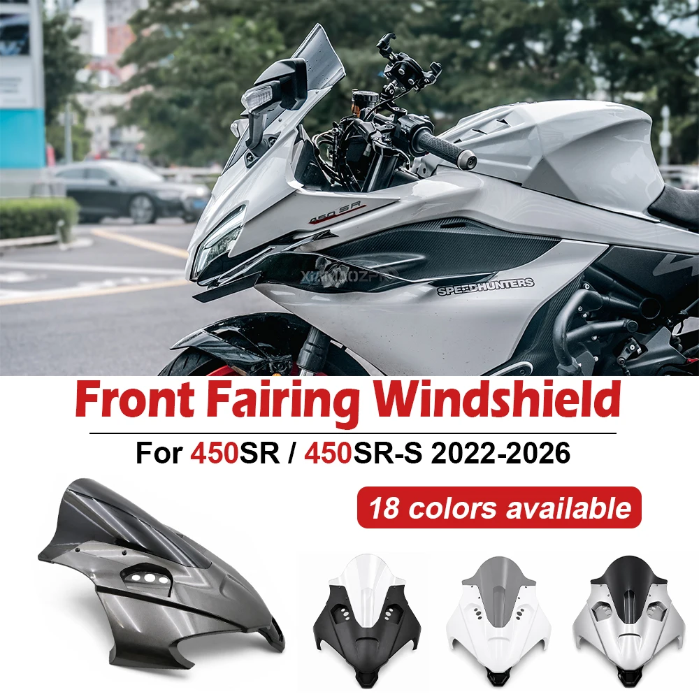 For CFMOTO 450SR 450SR-S 450SRS 450 SR 2022-2026 2025 Modification  Racing Windshield Raised Widened Combined Windshield Fairing