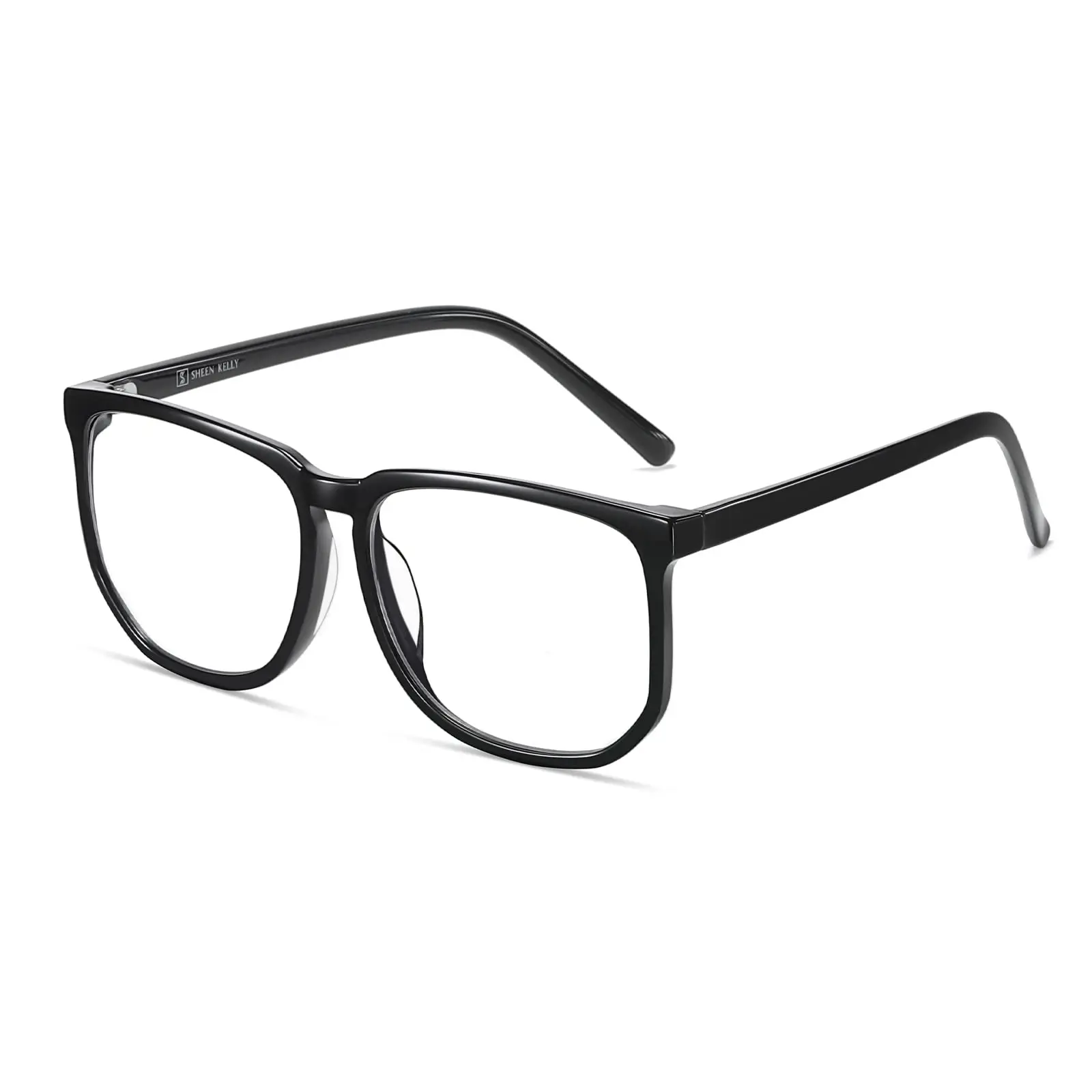 TR90 Blue Light Oversized Glasses Blocking Men Women Square Computer Eyewear Reduce Eye Strain