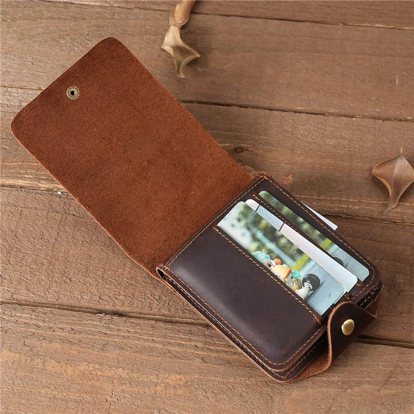 Spersonalizowany portfel męski z gruba skóra w stylu Vintage z portfelem z prawdziwej skóry 100% dla mężczyzn Drop Shipping