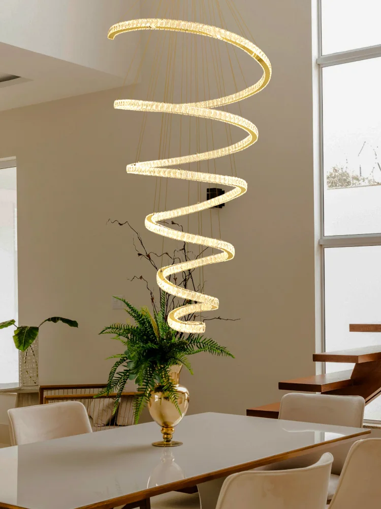 Lâmpadas pendentes interiores nórdicas, Luz suspensa, Lâmpada para sala de jantar, Lustre para sala de estar, Luzes pendentes de cristal