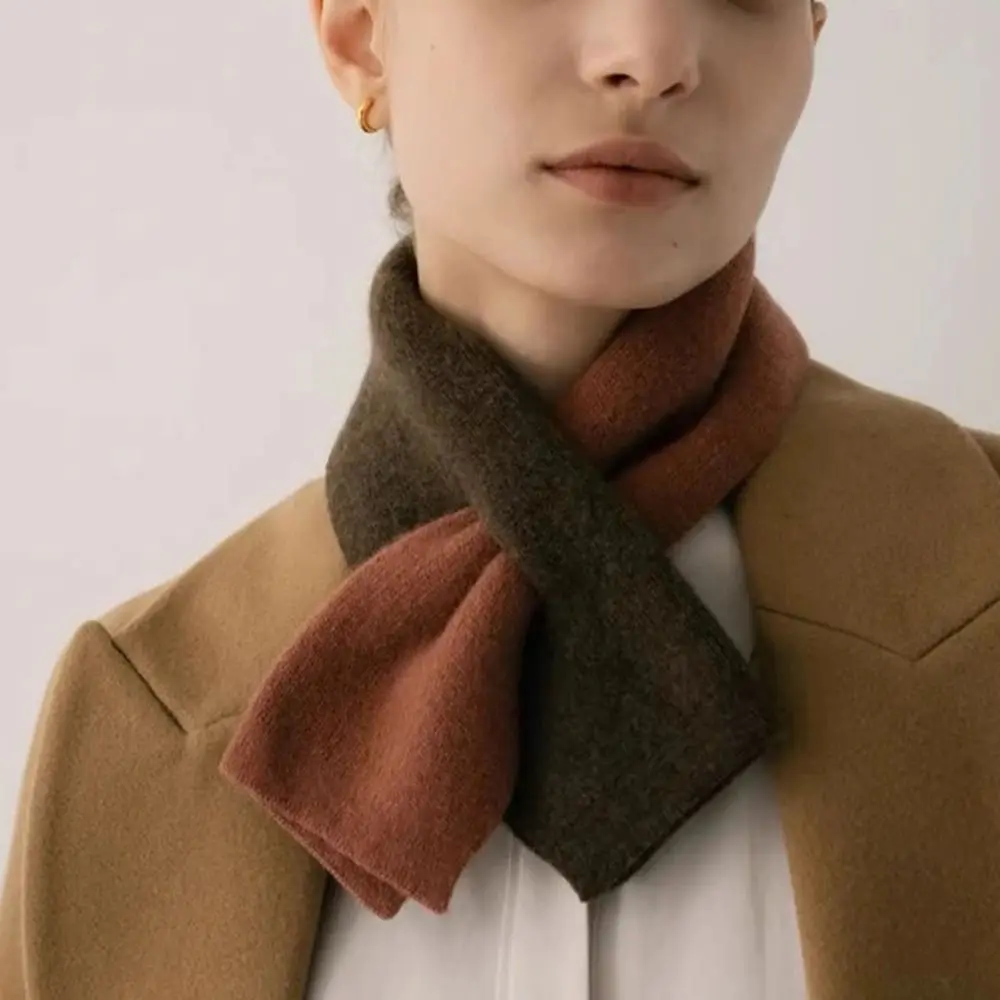 

Новый теплый шерстяной шарф с вязаной текстурой, дышащий шарф с кашемировой текстурой, легкий шарф с крестом, осень-зима