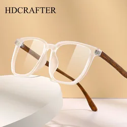 HDCRAFTER White Eyeglasses Glasses Frame TR90 Men Anti Blue Light Glasses Prescription Optical Myopia Spectacles Frames Women