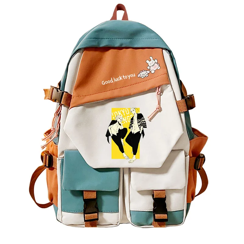 Tokyo Revengers Kids Backpack Outdoor Travel Bag Kids Bag Printed Cartoon Backpack Casual Bag Teen Student School Bag