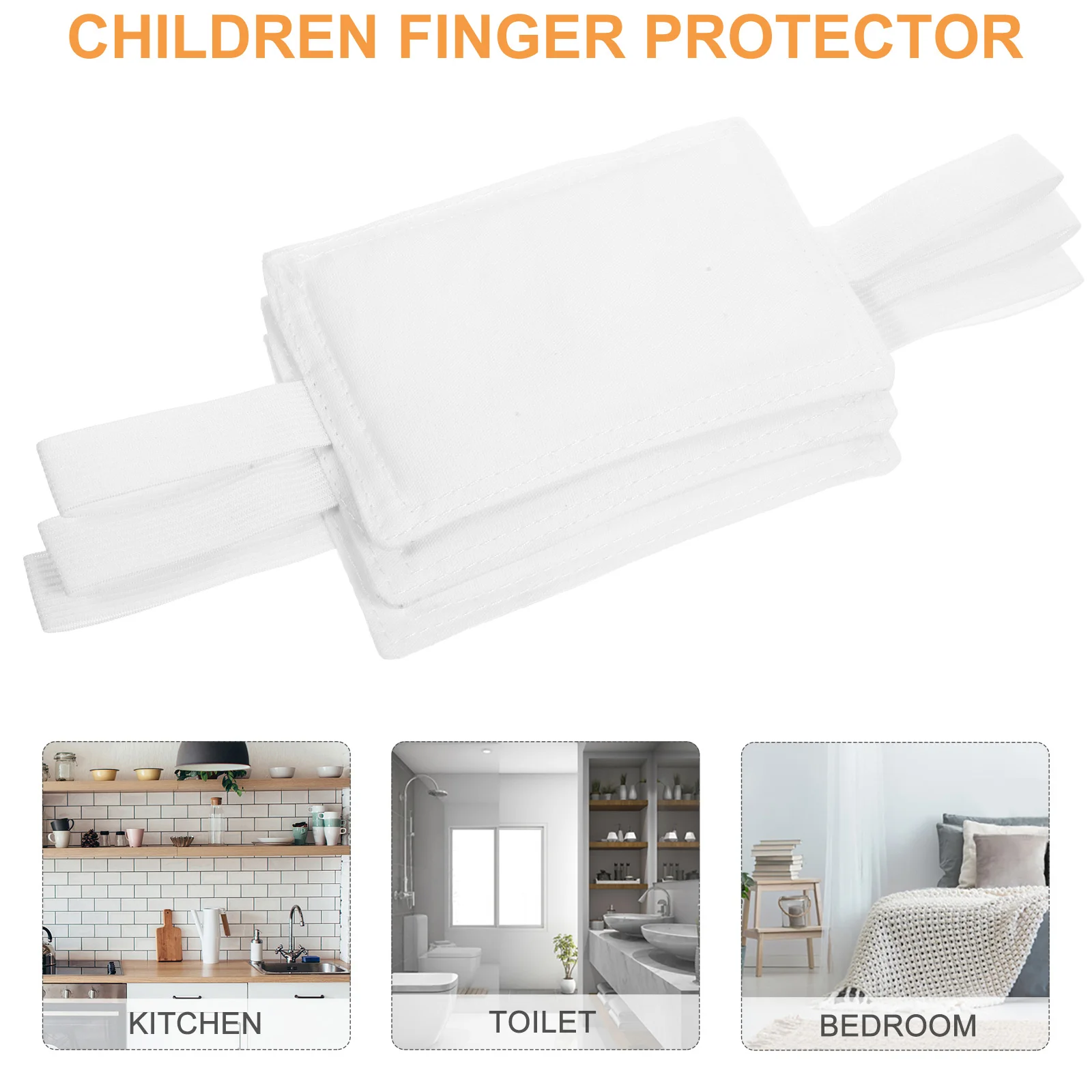 3-delige deurcliphouder Kamer Pinch Guard Mooie klink Baby Proof Stopper Bescherming Home Block Kids Finger Protector