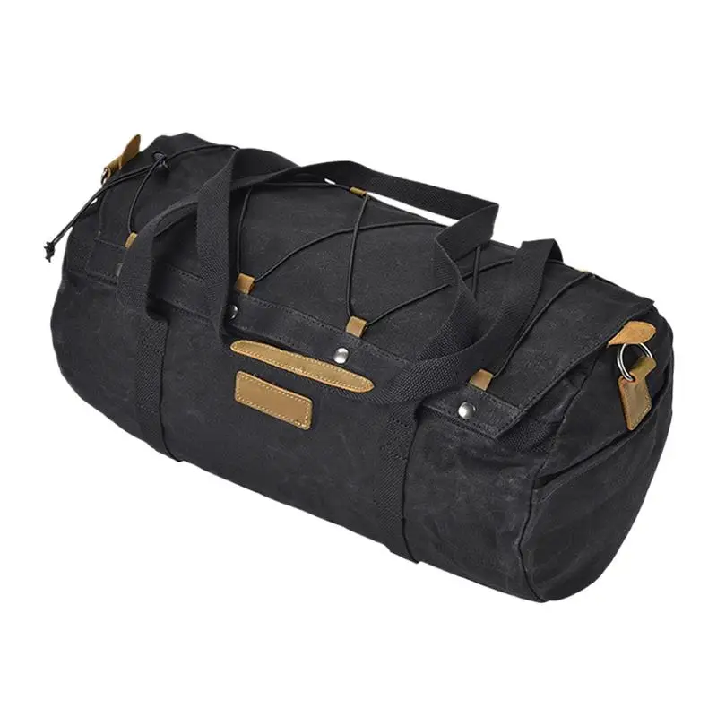 

Motorcycle Travel Bag Bike Rear Hangable Portable Canvas Storage Backpack Waterproof Retro Motorcycle Bags For Back Seat With