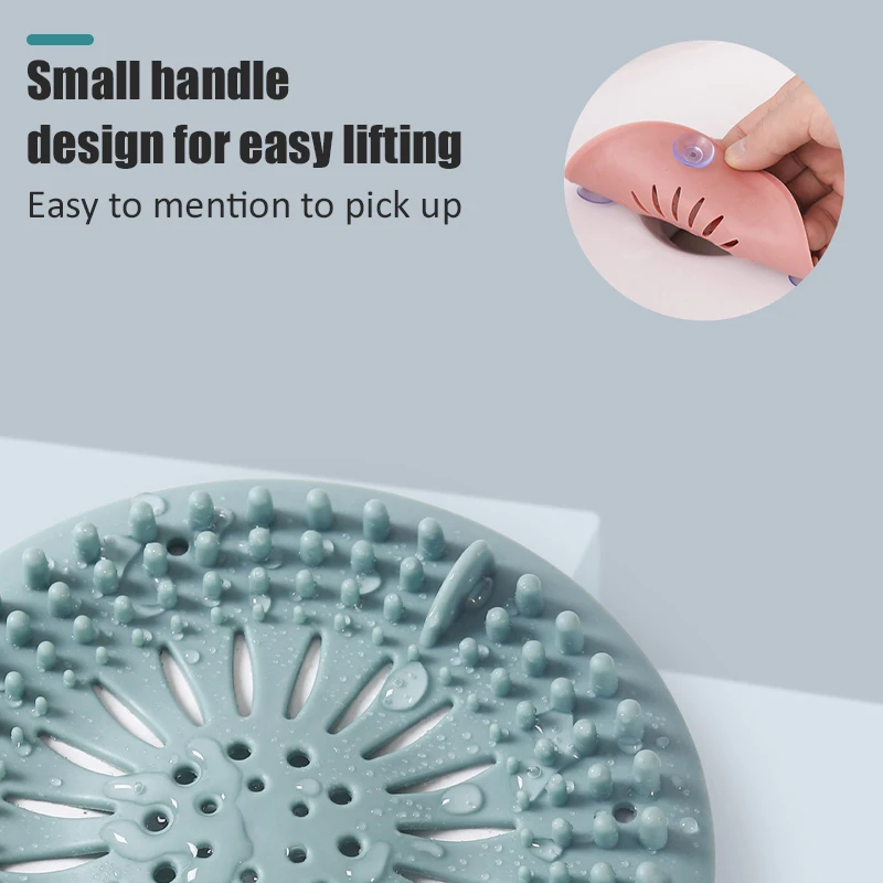 Silicone Round Sink Filter Shower Plug Kitchen Bathroom Universal Anti-blocking Sink Strainer Stopper Home Drain Cover Hair Trap