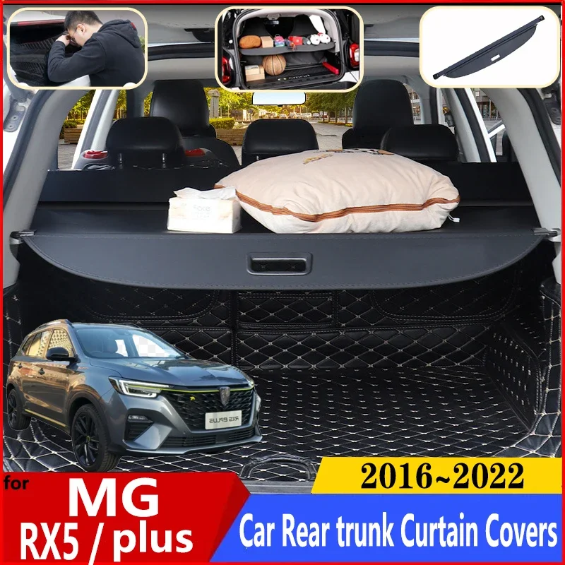 

For MG RX5 Accessories Roewe RX5 Plus ERX5 2016~2022 2020 MK1 Car Trunk Luggage Curtain Cargo Cover Anti-peeping Car Accessories