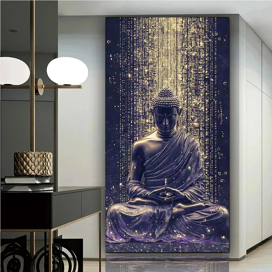 Guanyin Bodhisattva Diamond Embroidery Lotus Platform Picture Kit Diamond Painting Full Drill Mosaic Cross Stitch Wall Art decor