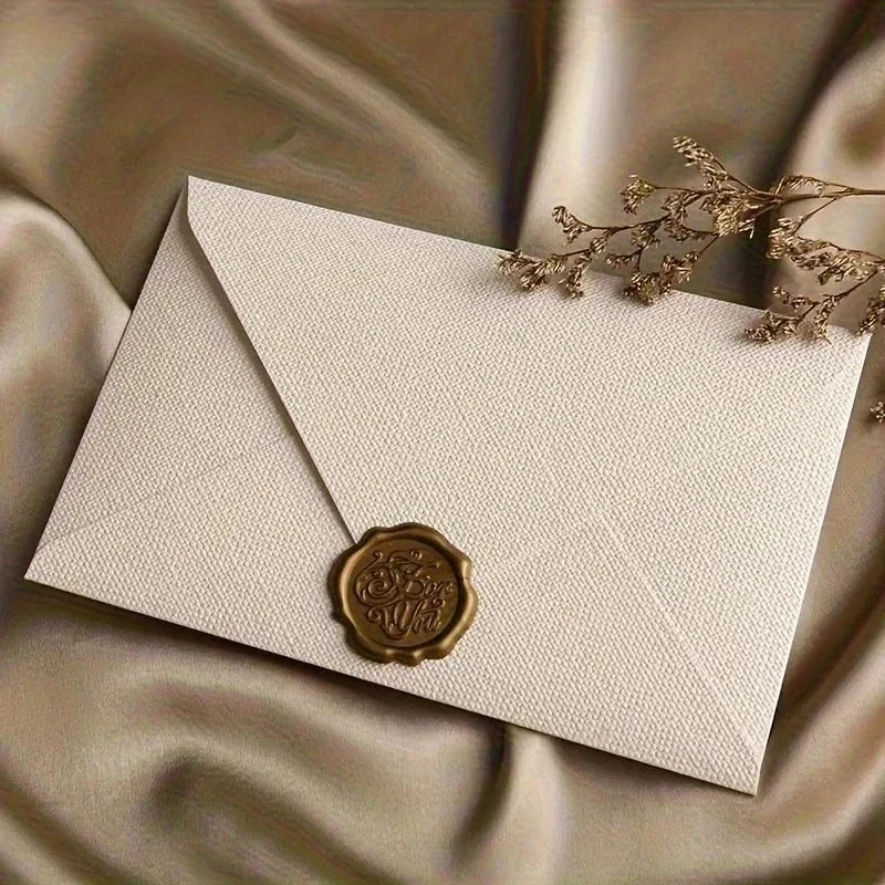 Vintage Envelopes Letter DIY Handmade Gift Packaging Bag Wedding Party Invitation Card Cover Linen Texture Envelopes