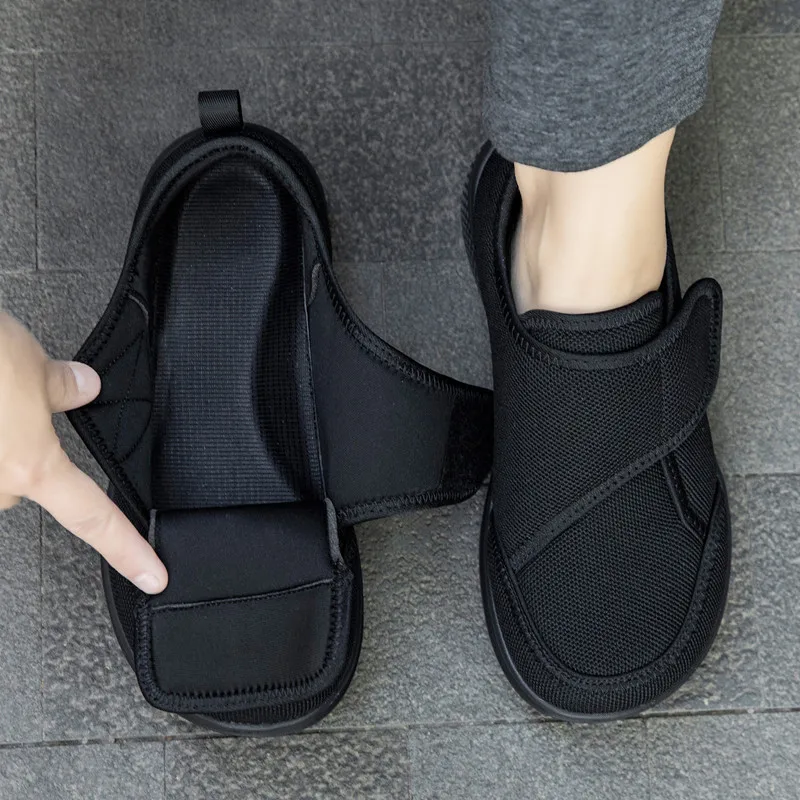 New Wide Toe Men Barefoot Shoes Orthopedics Wide Feet Swollen Shoes Comfortable Diabetic Shoes Walking Shoes Men's Shoes