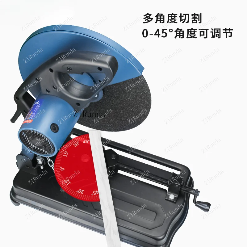 *Steel Cutting Machine High Power Desktop 355 Multifunctional Industrial Grade Household Wood Cutting Machine Small