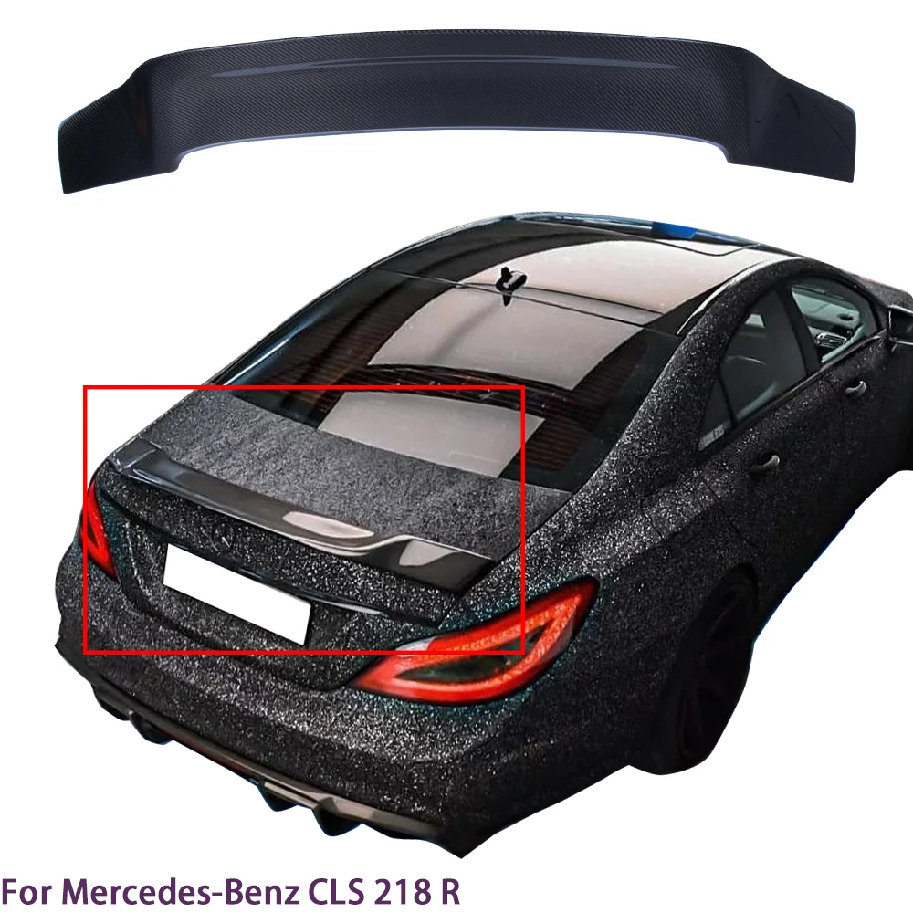 

For Mercedes-Benz CLS C218 W218 R Style Carbon Fiber Rear Spoiler Trunk Wing 2011-2019