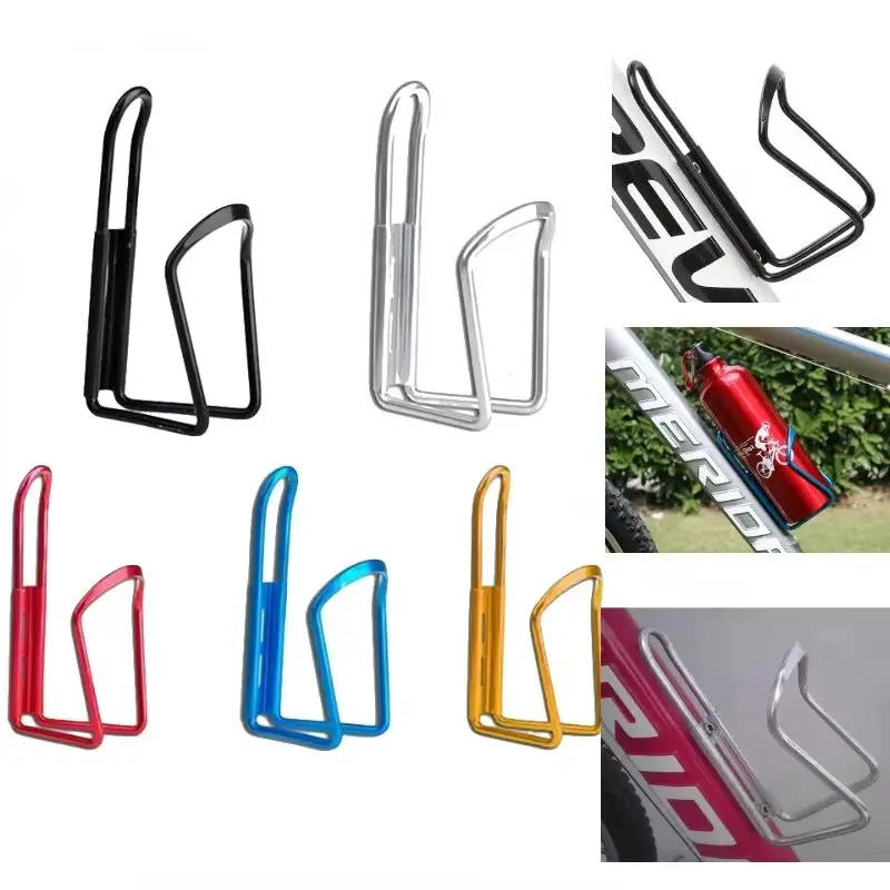 AliExpress NONE 1/2pcs Bicycle Bottle Holder Outdoor Road Mountain Bike Water Kettle Cage Rack Aluminum Alloy Universal Cycling Drink Holder Cup