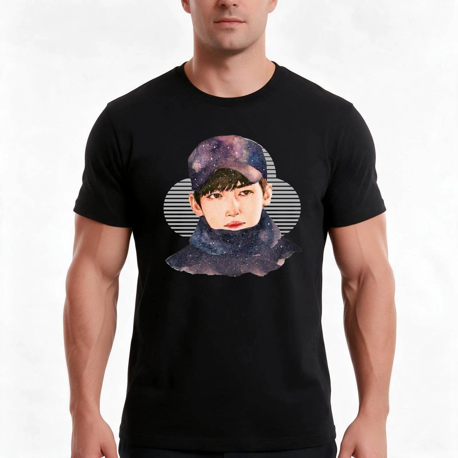 ji chang wook T-Shirt Summer Casual Cotton Tee Oversized Streetwear Tops Vintage Graphic Print Loose Fit Short Sleeve