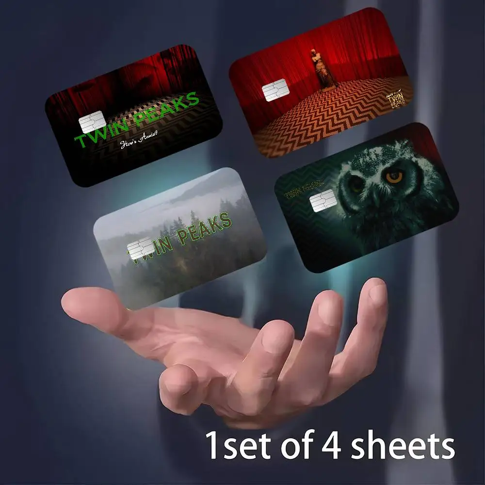 Mystery TV T-Twin P-Peaks 100% Hot Sale Amine Credit Debit Bank Card Bus Card Film Skin Sticker
