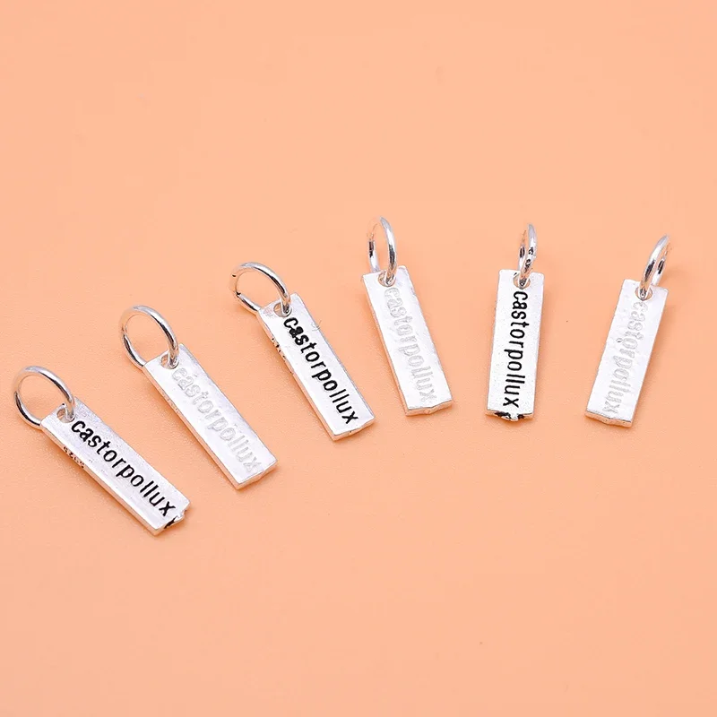 سوار قلادة الإنجليزية الأبجدية قلادة s925 فضة مجوهرات diy بها بنفسك اكسسوارات #6