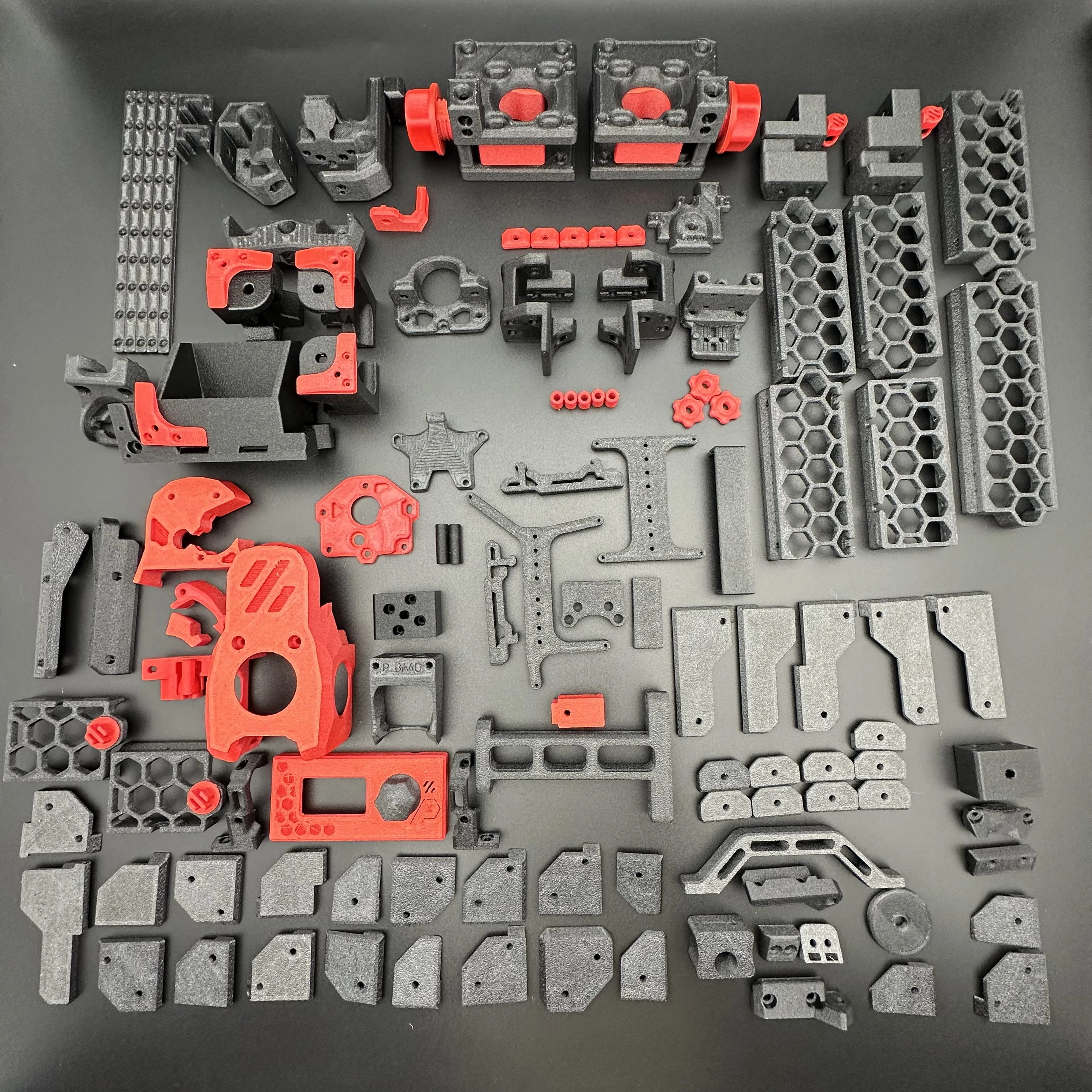 Voron 0.2 drukowane części Fusrock ABS-GF drukowane 10% włókna szklanego Low Grain matowa tekstura dla Voron 0.2 DIY projekt