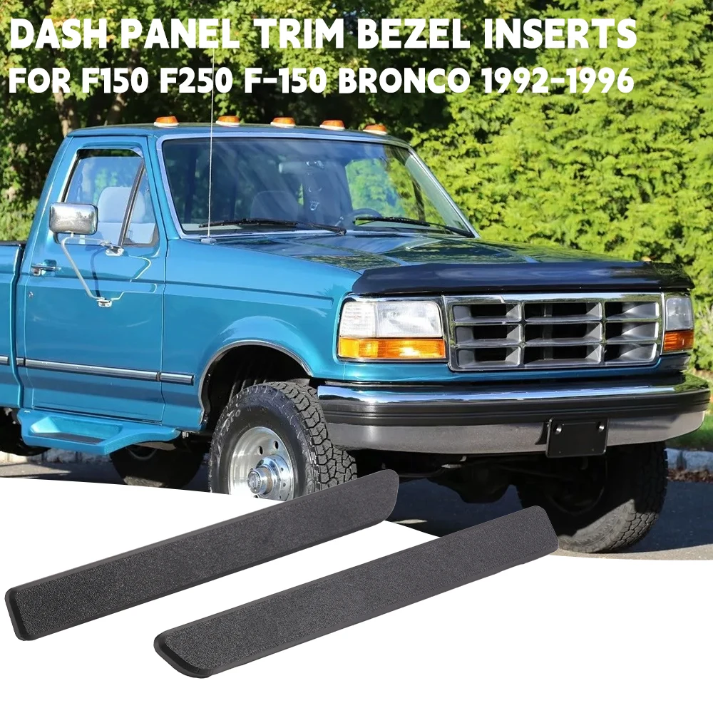 Insertos de bisel embellecedor de Panel de salpicadero para Ford 1992-1996 F150 F250 F-150 Bronco Panel de instrumentos embellecedor enchufable