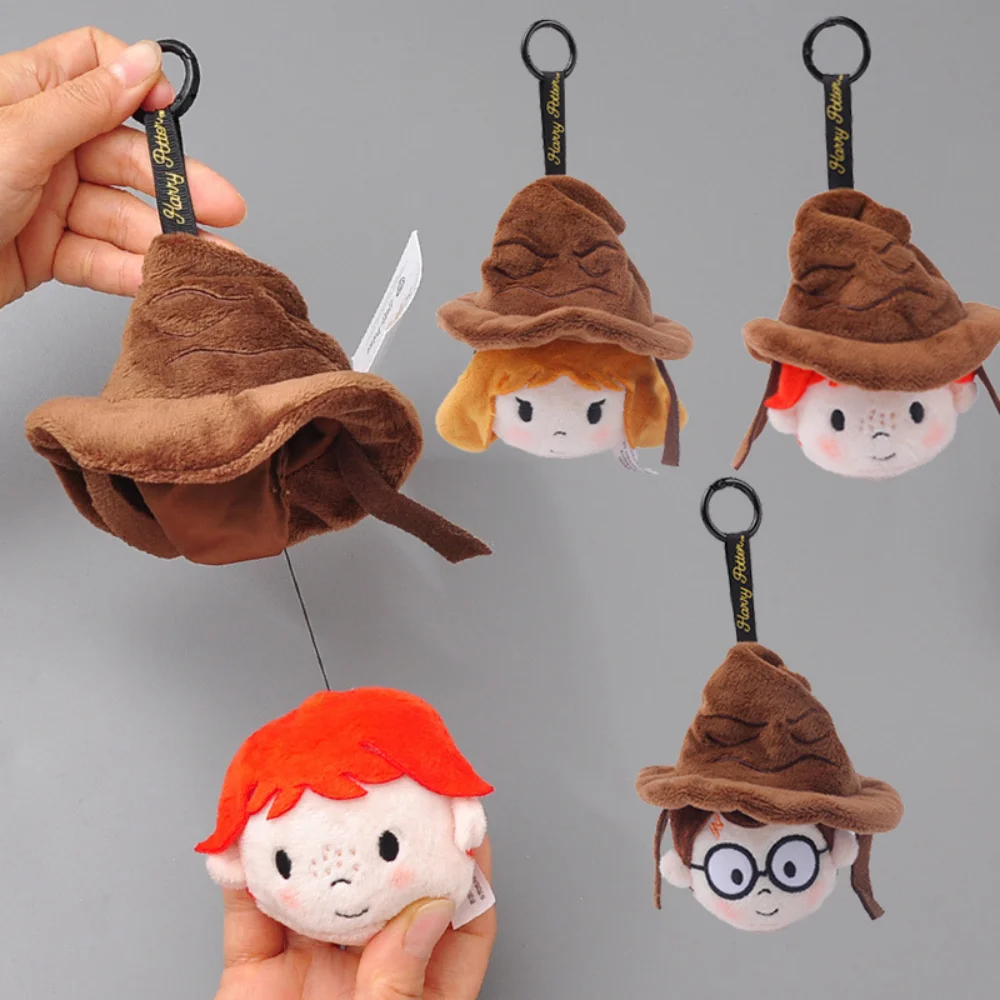 

Original Harry Potter Sorting Hat Fun Stretchable Rebound Plush Toys Cute Ron Hermione Backpack Pendant Birthday Gifts for Girls