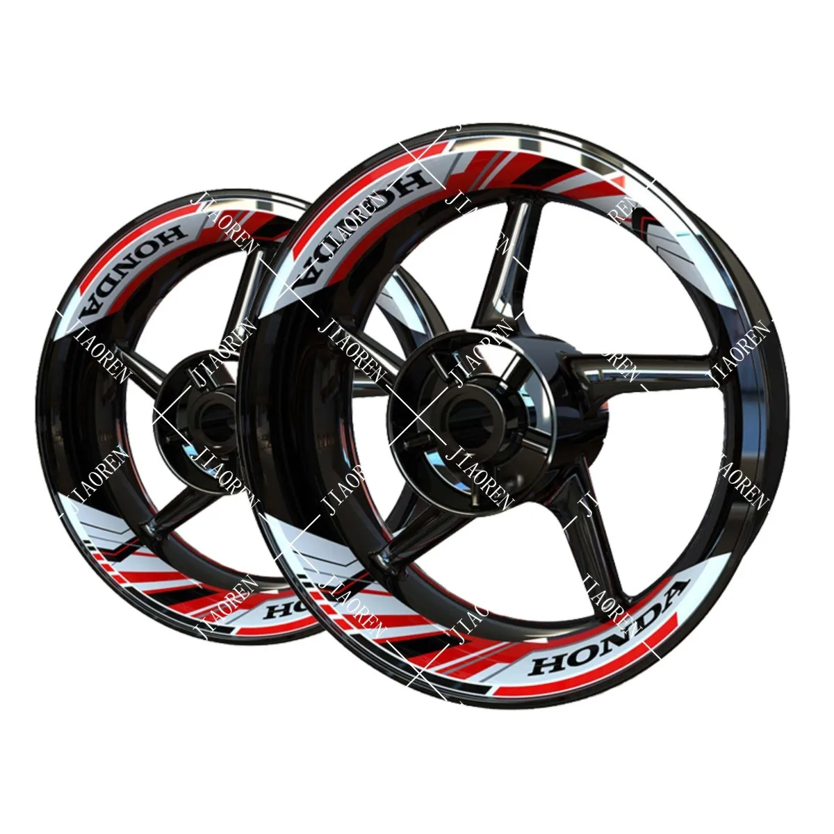 Pegatina Reflectante para motocicleta Honda, juego de cara lanta con ogotipo de ruedas CBR600RR CBR1000RR CB650R CBR650R الدبور