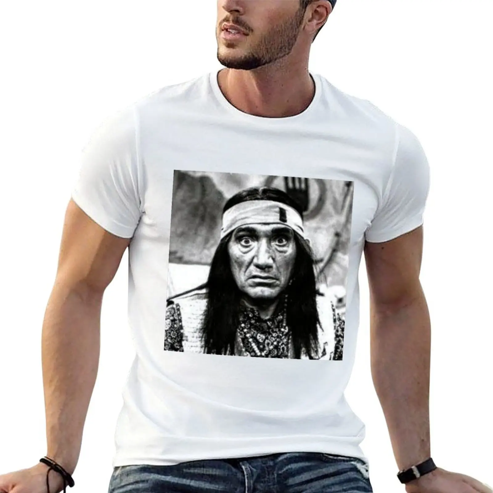 Chief Wild Eagle of theHekawis T-Shirt Basic Solid Color Casual Tee Shirt