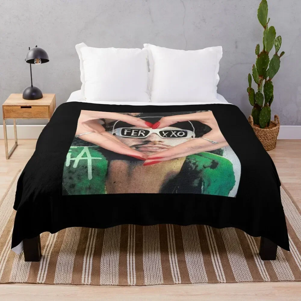 

Ferxxo glasses logo Throw Blanket Multi Use Warm Blanket for Living Room Bedroom