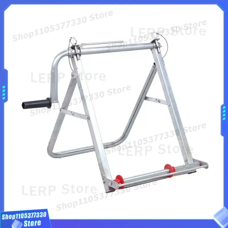 Portable Folding Hand Crank Garden Hose Reel Easy Move Agricultural Irrigation System Smart Water Pipe Storage for Outdoor