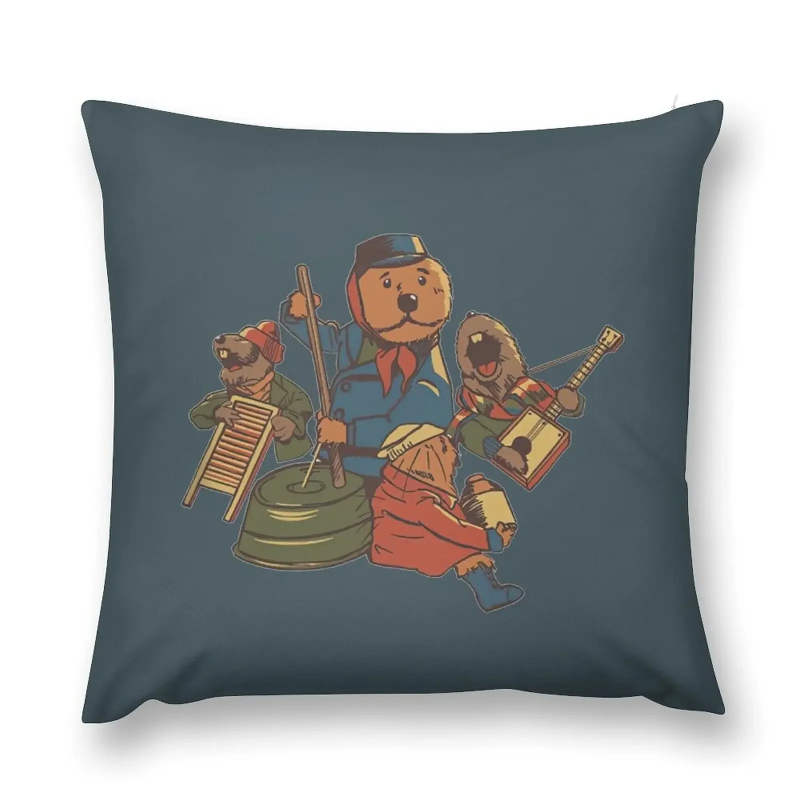 Emmet Otter Jug Band Throw Pillow Pillowcases For Pillows Sofa Covers pillow cover luxury pillow